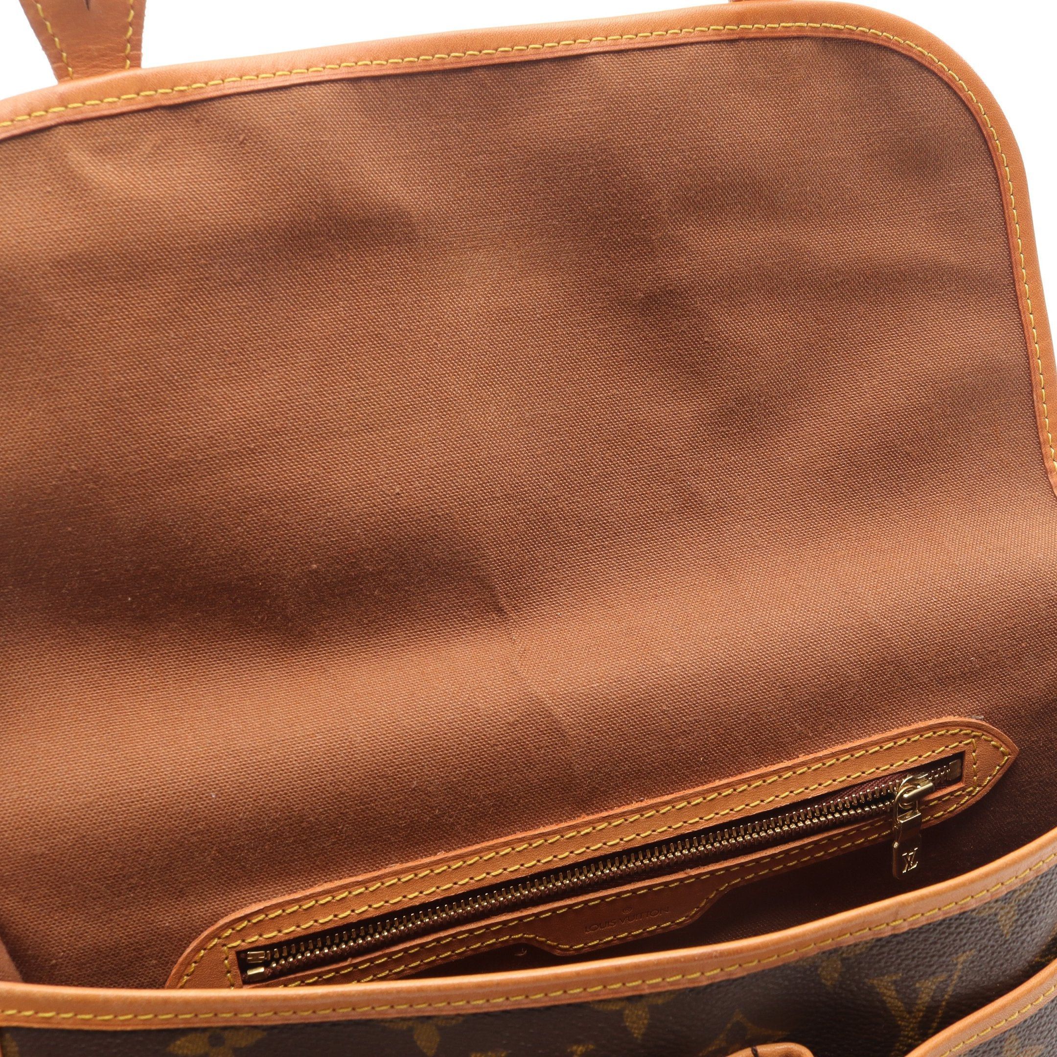 Louis Vuitton Louis Vuitton Gibeciere Mm Monogram Shoulder Bag Leather Brown Size ONE SIZE - 6 Thumbnail