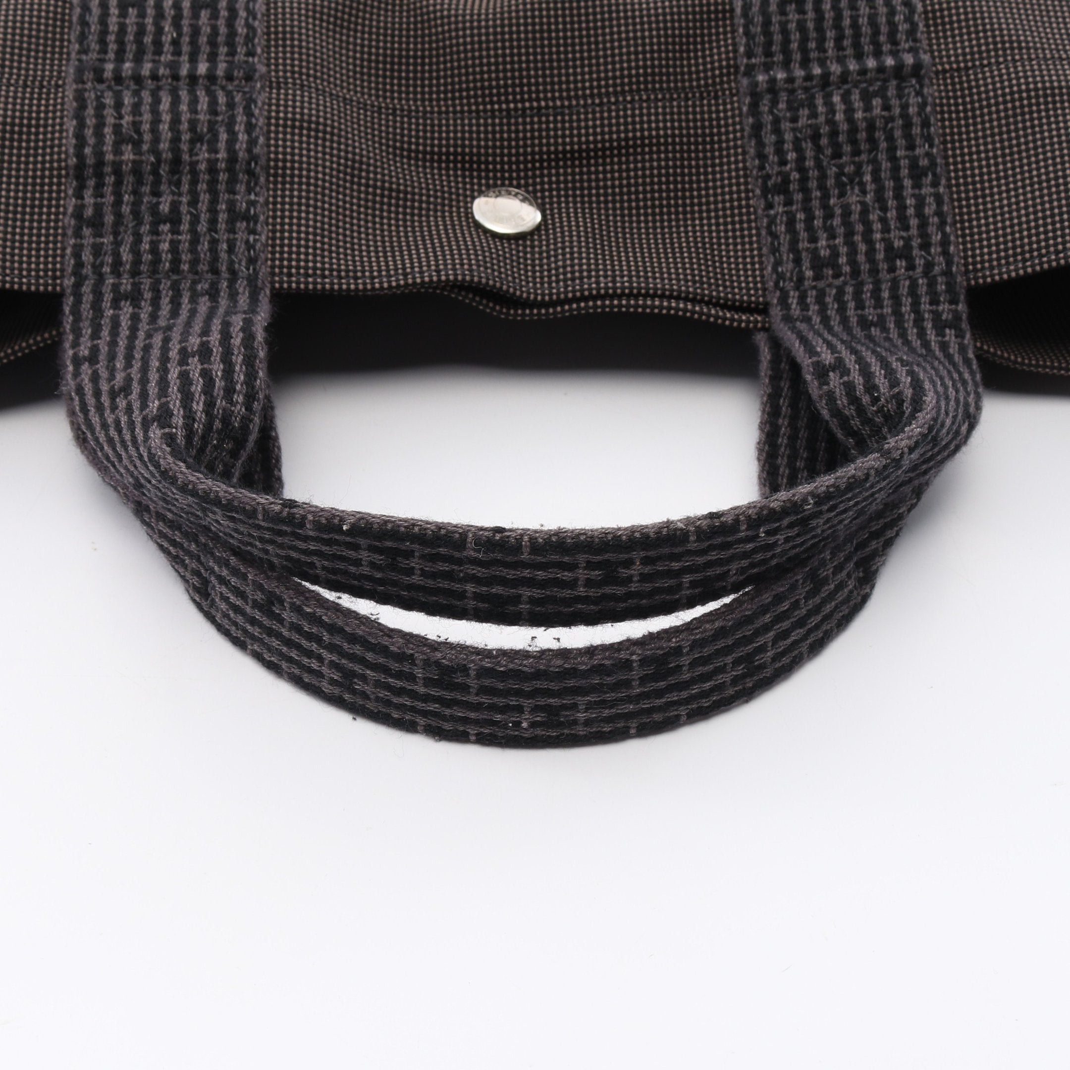 Hermes Hermes Yale Line Mm Handbag Tote Bag Nylon Canvas Dark Gray Silver Hardware Size ONE SIZE - 7 Thumbnail