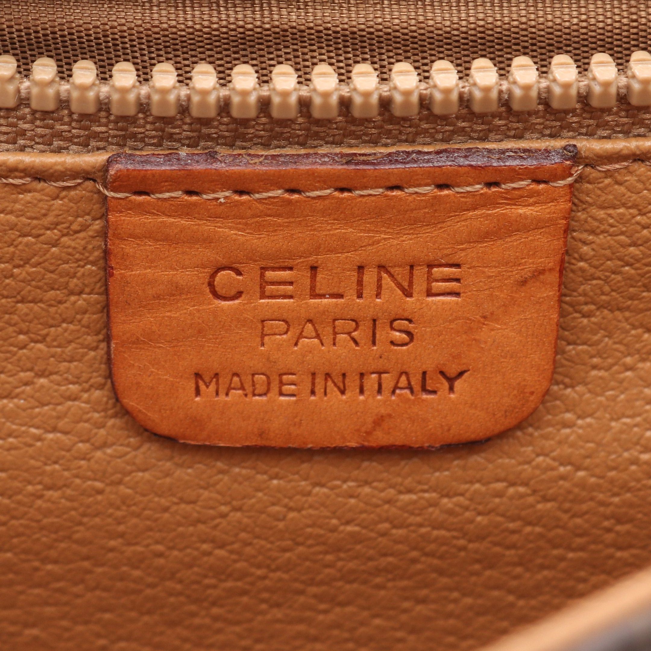 Celine Celine Macadam Shoulder Bag Leather Dark Brown Size ONE SIZE - 4 Thumbnail