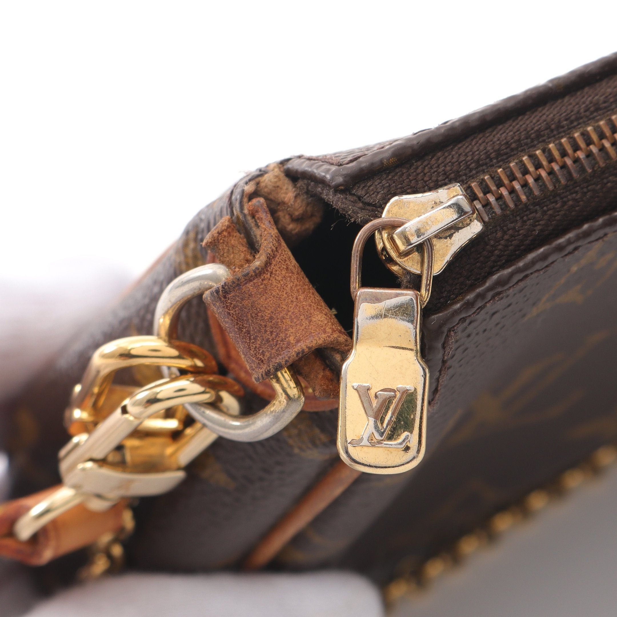 Louis Vuitton Louis Vuitton Eva Monogram Chain Shoulder Bag Leather Brown Size ONE SIZE - 6 Thumbnail
