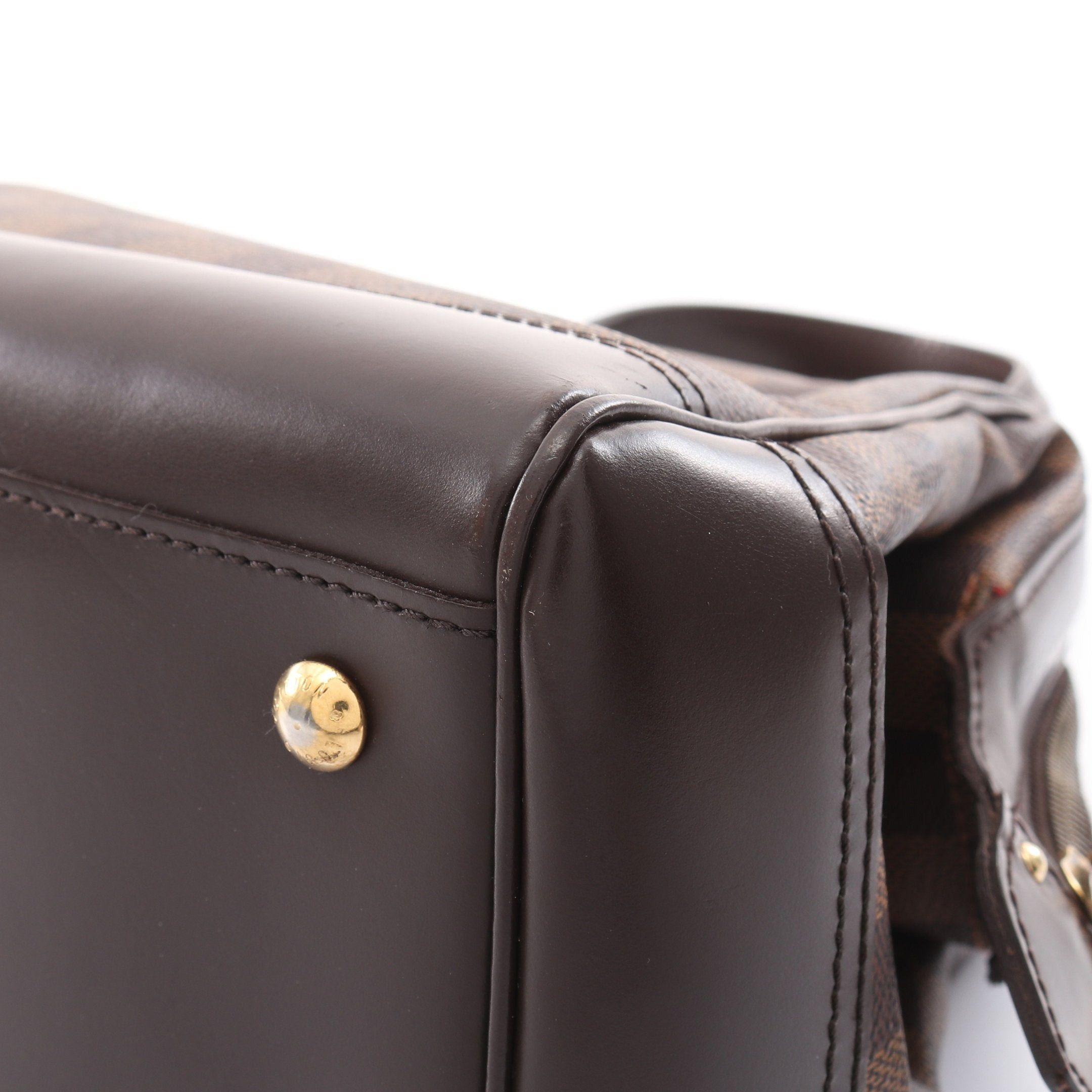 Louis Vuitton Louis Vuitton Knightsbridge Damier Ebene Handbag Leather Brown Size ONE SIZE - 7 Thumbnail