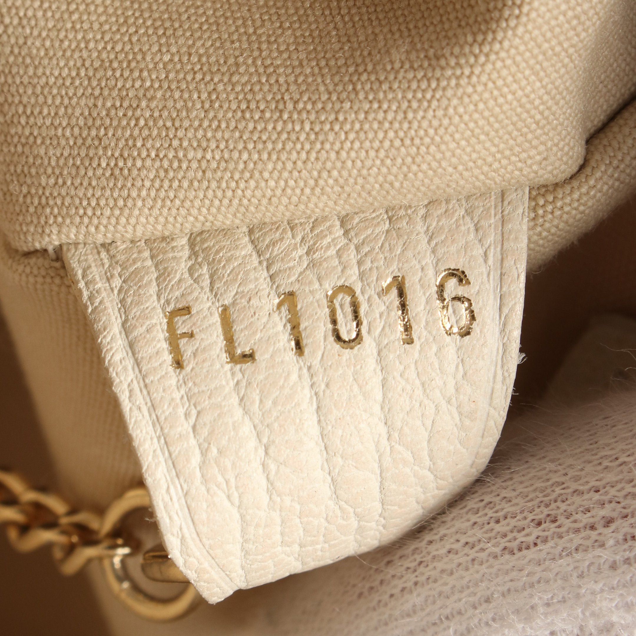 Louis Vuitton Louis Vuitton Bucket Pm Monogram Mini Run Dune Handbag Canvas Leather Ivory Size ONE SIZE - 5 Thumbnail