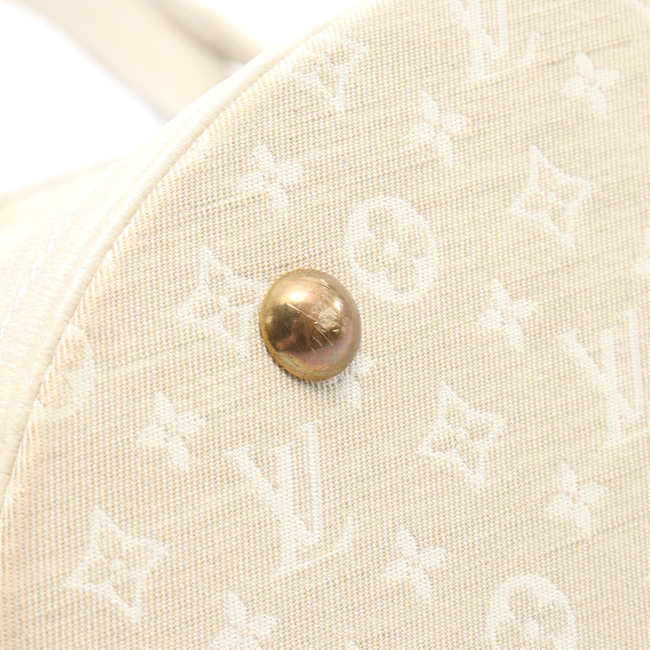 Louis Vuitton Louis Vuitton Bucket Pm Monogram Mini Run Dune Handbag Canvas Leather Ivory Size ONE SIZE - 7 Thumbnail