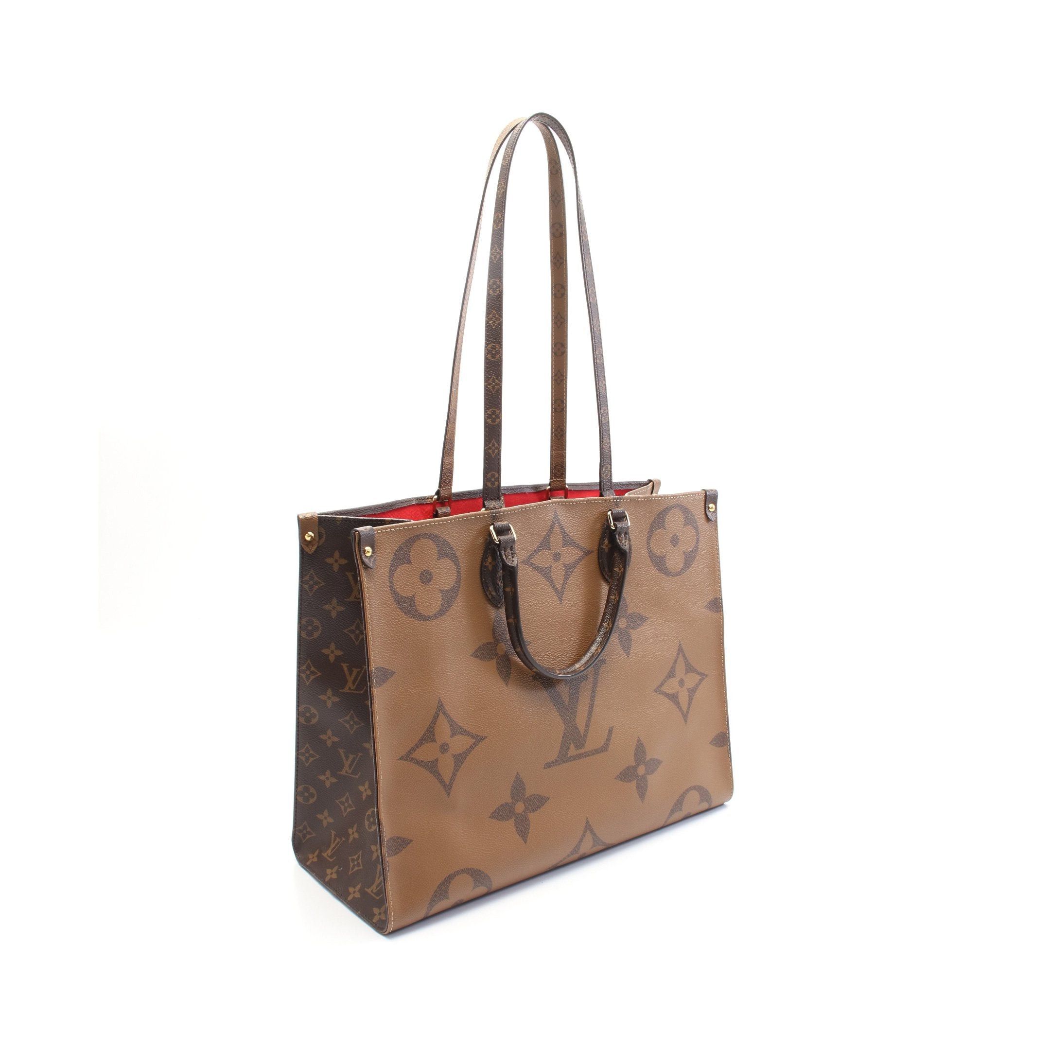 Louis Vuitton Louis Vuitton On-The-Go Gm Monogram Giant Reverse Shoulder Bag Tote Brown Beige Size ONE SIZE - 2 Thumbnail
