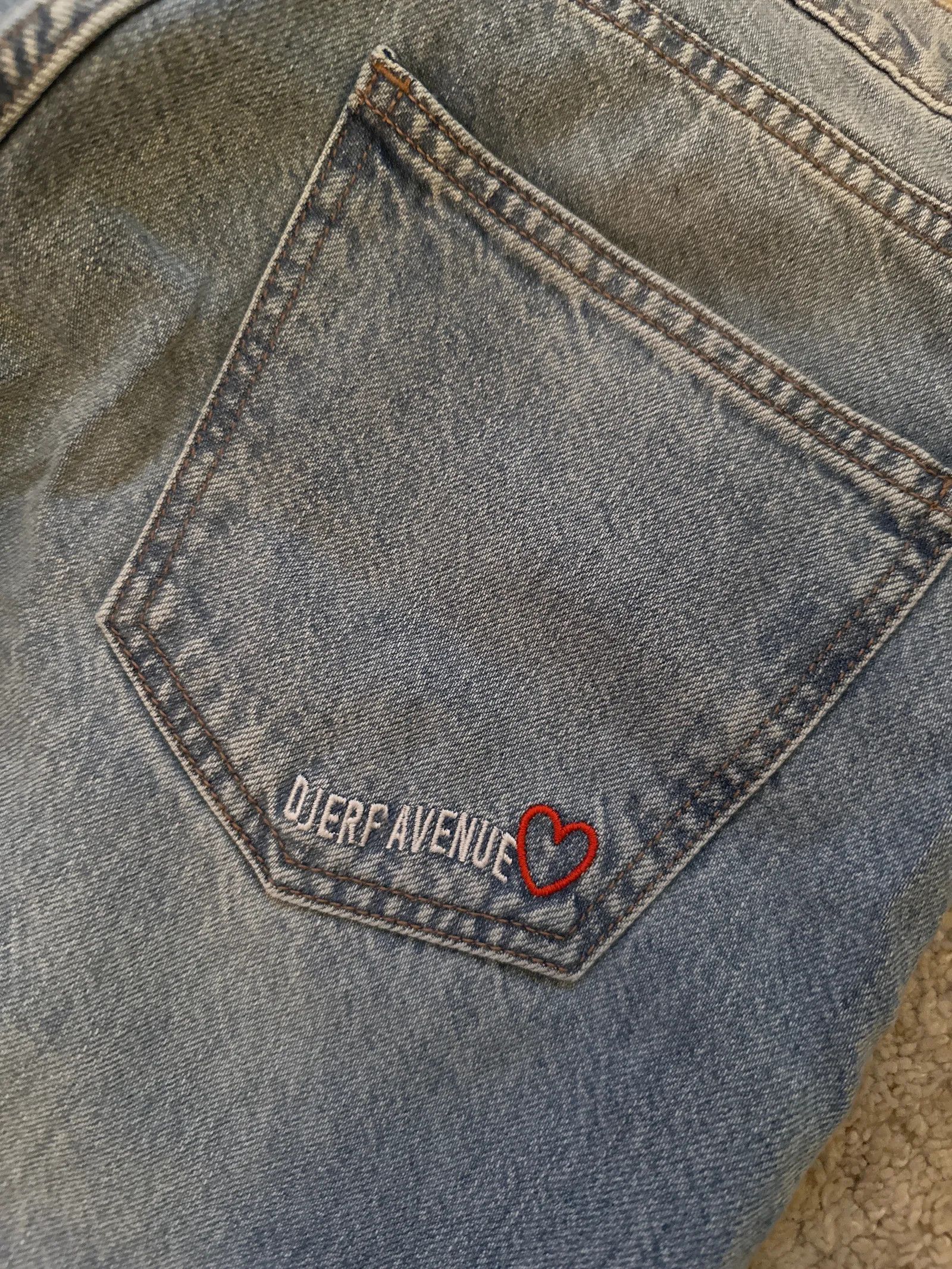 Avenue Djerf Avenue Relaxed Jeans Washed Blue Jeans Size 28" / US 6 / IT 42 - 3 Thumbnail