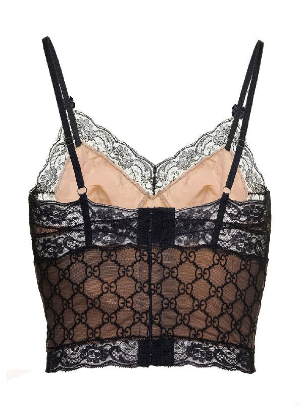 Gucci Gucci GG Lace Top SIZE S Size ONE SIZE - 2 Thumbnail