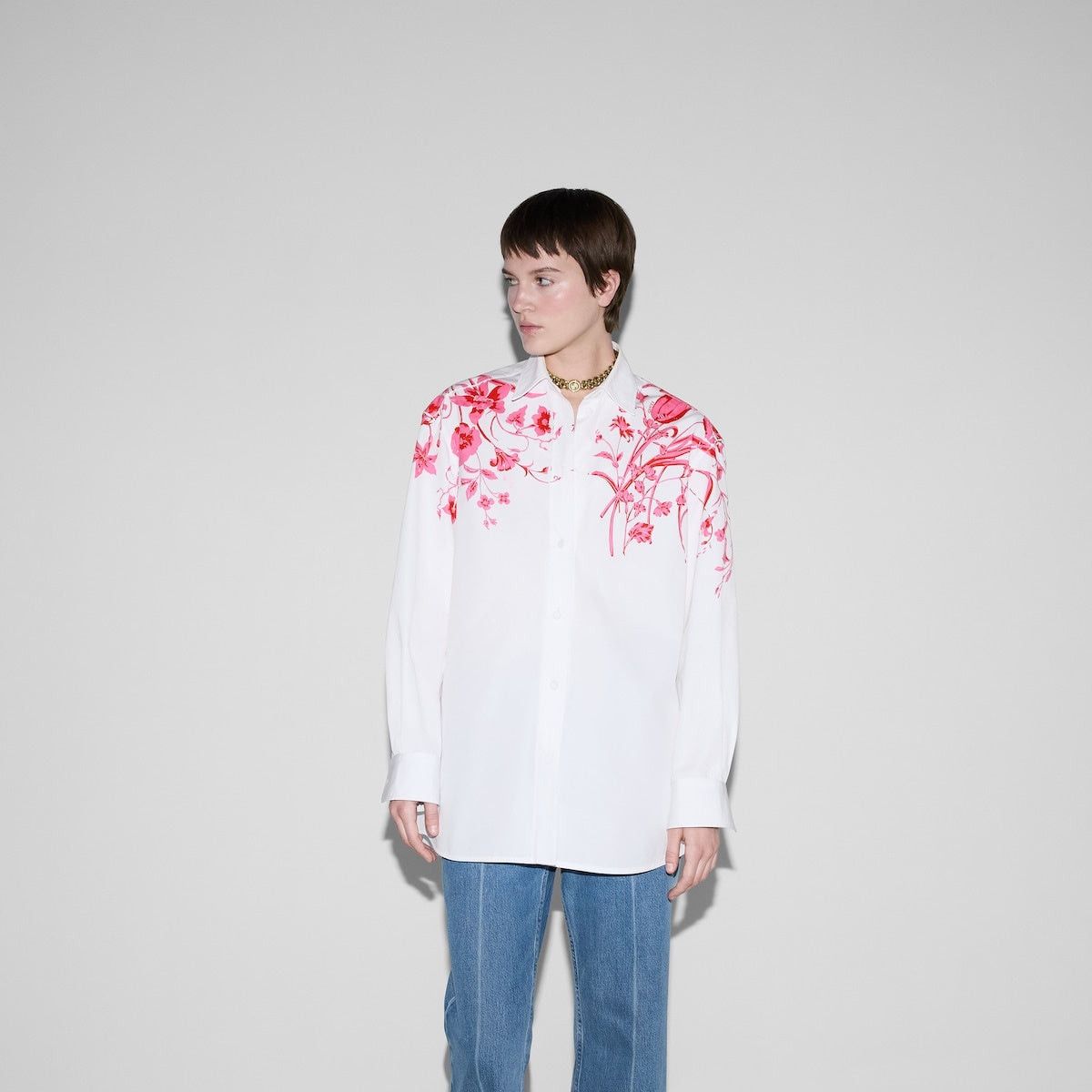 Gucci Gucci Cotton Poplin Shirt SIZE 40 Size ONE SIZE - 4 Thumbnail