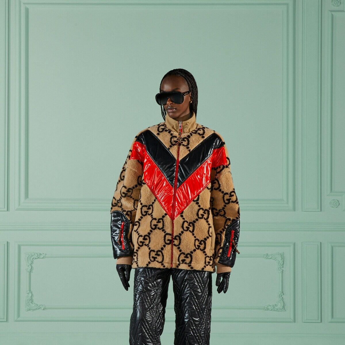 Gucci Gucci GG Wool Jersey Zip Jacket SIZE S Size ONE SIZE - 2 Thumbnail