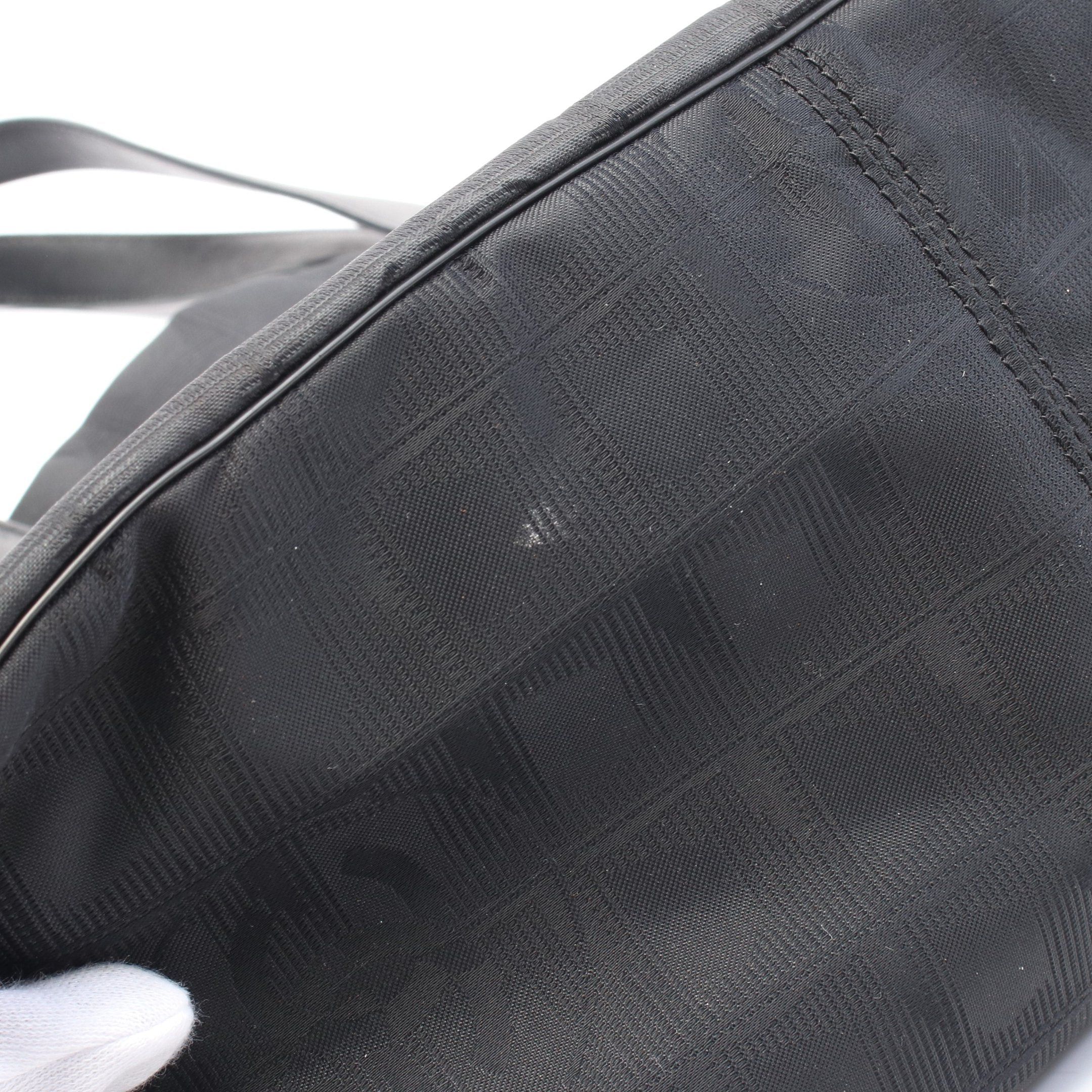 Chanel Chanel New Travel Line Mm Handbag Tote Bag Nylon Canvas Leather Black Hardware Size ONE SIZE - 9 Thumbnail
