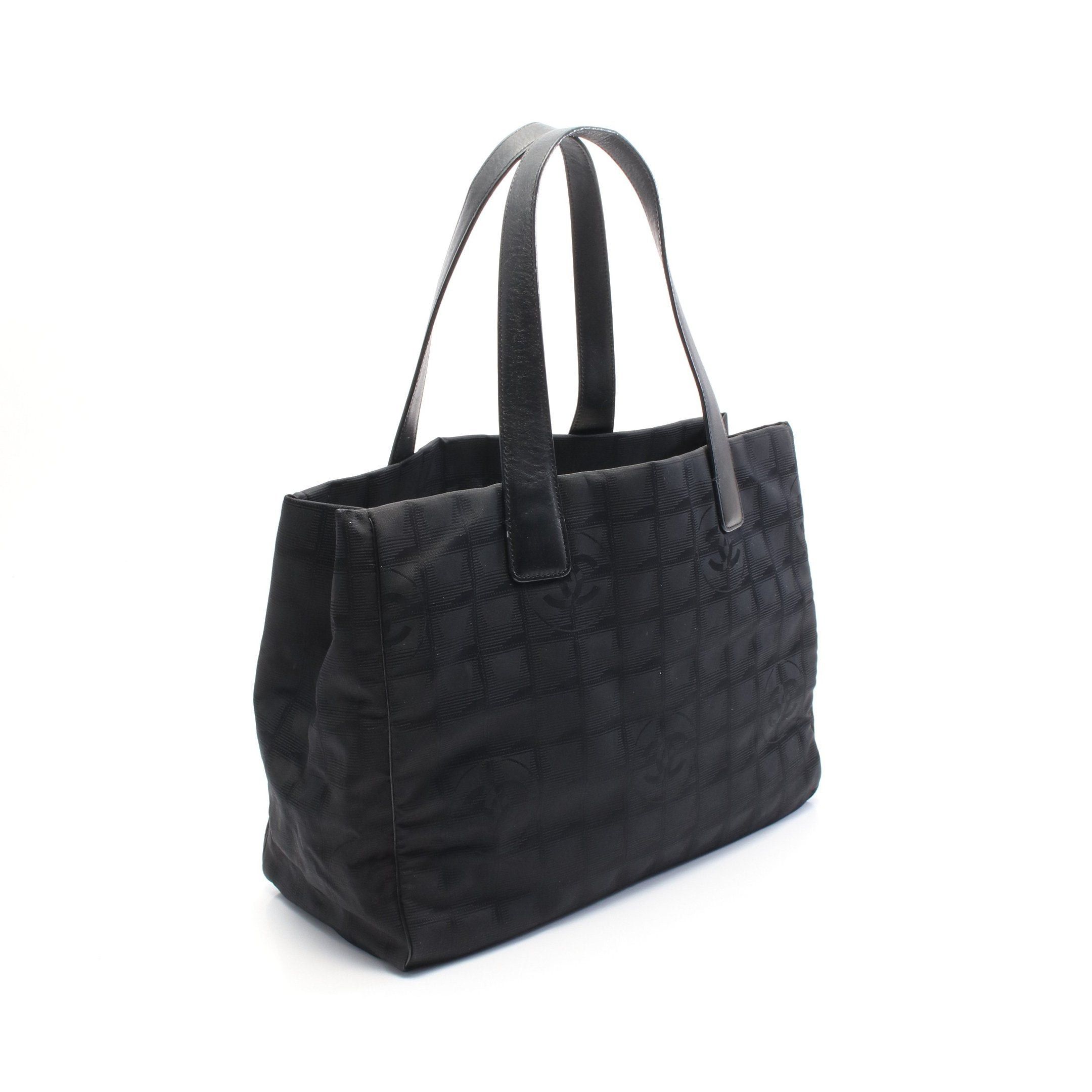 Chanel Chanel New Travel Line Mm Handbag Tote Bag Nylon Canvas Leather Black Hardware Size ONE SIZE - 2 Thumbnail