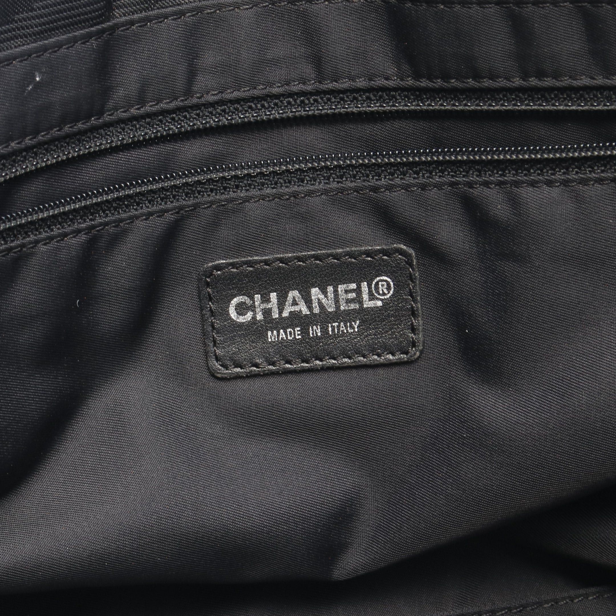 Chanel Chanel New Travel Line Mm Handbag Tote Bag Nylon Canvas Leather Black Hardware Size ONE SIZE - 4 Thumbnail