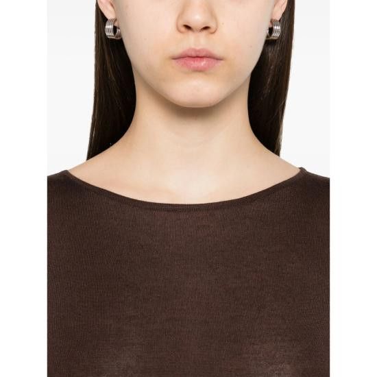 Brunello Cucinelli BRUNELLO CUCINELLI Women Tops M13800008P C4211 BROWN Size S / US 4 / IT 40 - 4 Thumbnail