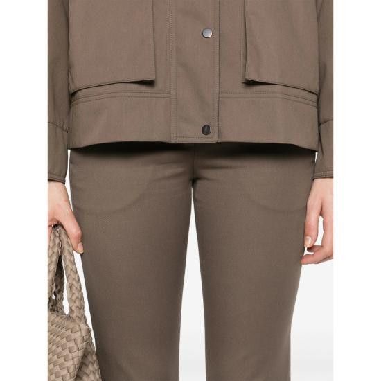 Brunello Cucinelli BRUNELLO CUCINELLI Women Pants MP126P7258 C3981 GREEN Size 27" / US 4 / IT 40 - 4 Thumbnail