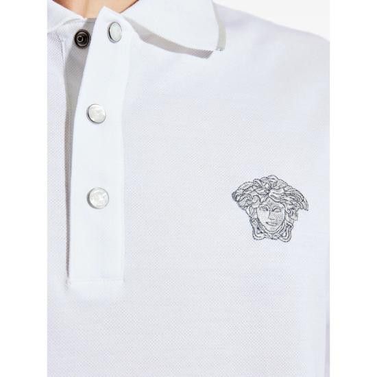 Versace VERSACE Men Polo Shirts 1A14975 1013906 1W000 WHITE Size US XL / EU 56 / 4 - 2 Thumbnail