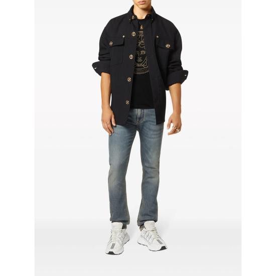 Versace VERSACE Men T-Shirts 1A08491 1013944 1B000 BLACK Size US XXL / EU 58 / 5 - 4 Thumbnail