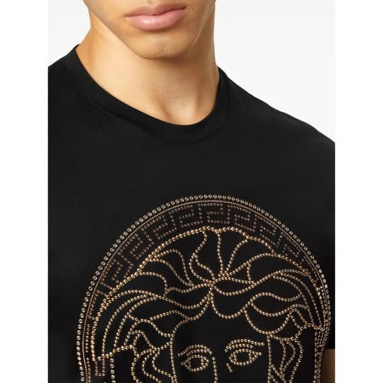 Versace VERSACE Men T-Shirts 1A08491 1013944 1B000 BLACK Size US XXL / EU 58 / 5 - 2 Thumbnail