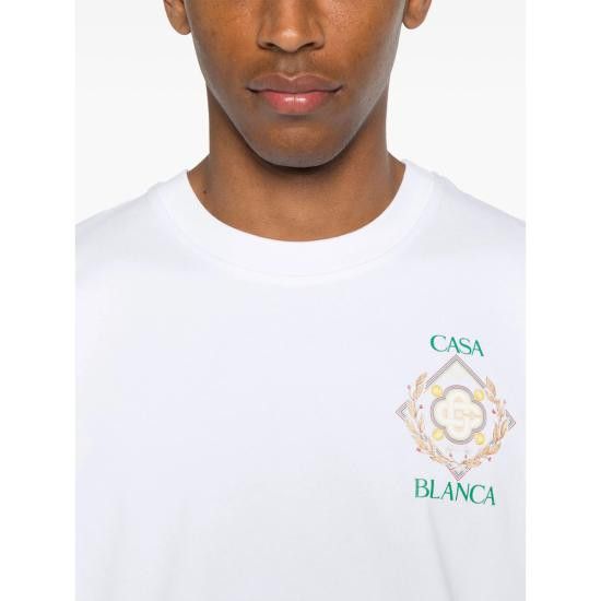 Casablanca CASABLANCA Men T-Shirts JTS 001 11 WHITE Size US XL / EU 56 / 4 - 2 Thumbnail