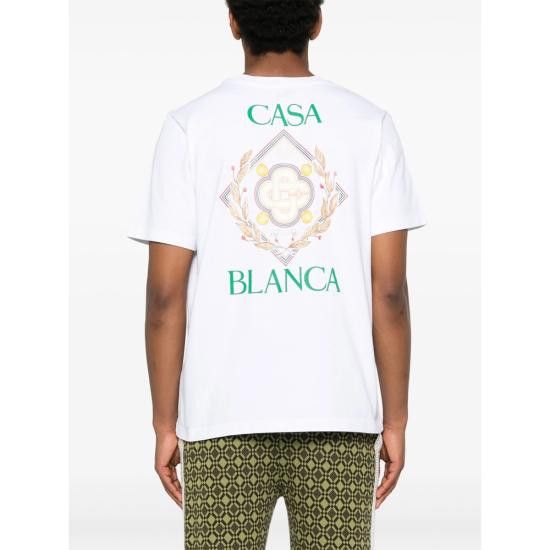 Casablanca CASABLANCA Men T-Shirts JTS 001 11 WHITE Size US XL / EU 56 / 4 - 3 Thumbnail