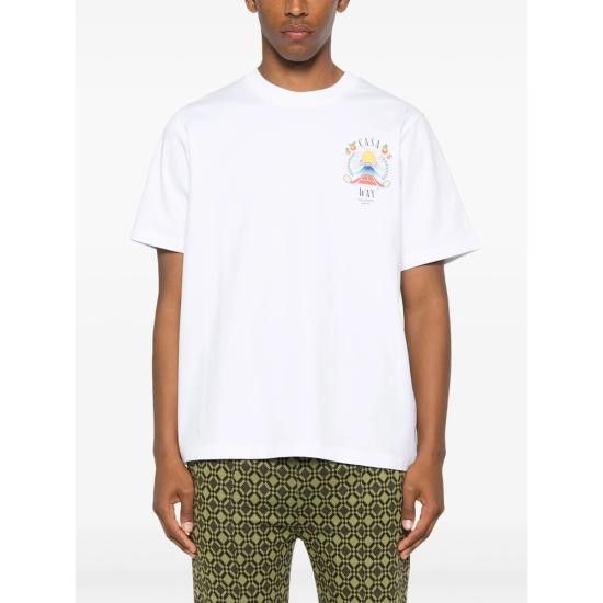 Casablanca CASABLANCA Men T-Shirts JTS 001 08 WHITE Size US XL / EU 56 / 4 - 3 Thumbnail