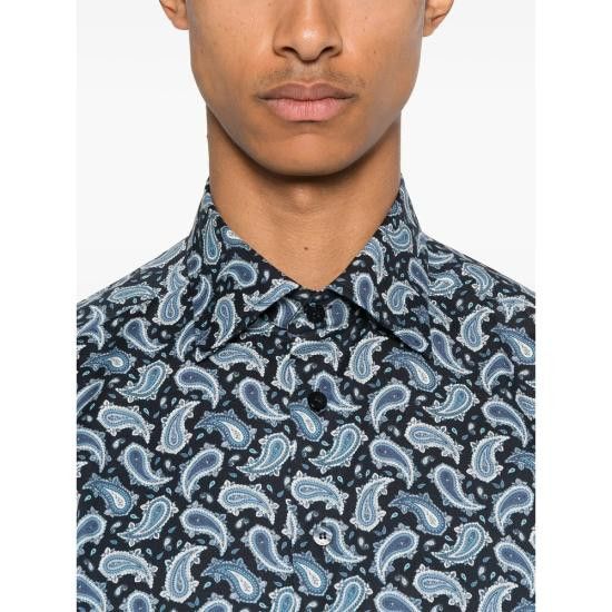 Etro ETRO Men Long Tops 99SA5M4 MRIB0025 X0885 BLUE Size US M / EU 48-50 / 2 - 2 Thumbnail