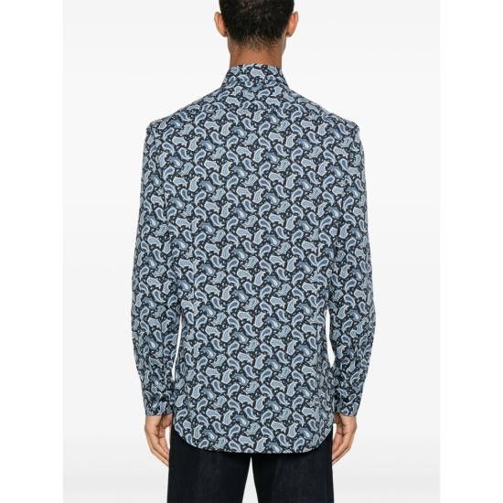 Etro ETRO Men Long Tops 99SA5M4 MRIB0025 X0885 BLUE Size US M / EU 48-50 / 2 - 4 Thumbnail