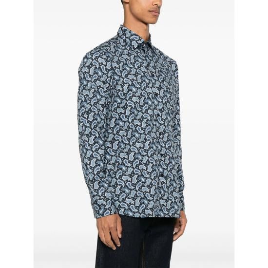 Etro ETRO Men Long Tops 99SA5M4 MRIB0025 X0885 BLUE Size US M / EU 48-50 / 2 - 3 Thumbnail