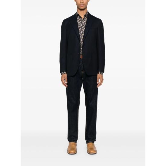 Etro ETRO Men Long Tops 99SA5M4 MRIB0025 X0810 BLUE Size US M / EU 48-50 / 2 - 4 Thumbnail