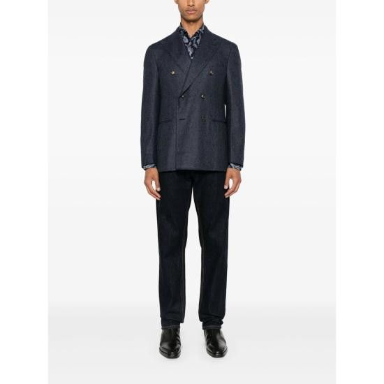 Etro ETRO Men Long Tops 99SA5M2 MRIB0025 X0884 BLUE Size US M / EU 48-50 / 2 - 4 Thumbnail