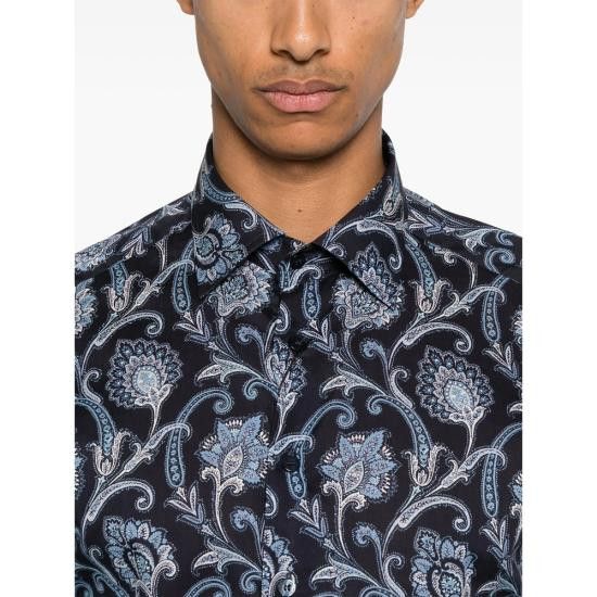 Etro ETRO Men Long Tops 99SA5M2 MRIB0025 X0884 BLUE Size US M / EU 48-50 / 2 - 2 Thumbnail