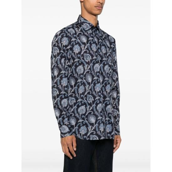 Etro ETRO Men Long Tops 99SA5M2 MRIB0025 X0884 BLUE Size US M / EU 48-50 / 2 - 3 Thumbnail
