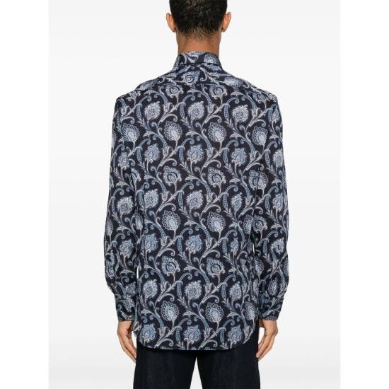 Etro ETRO Men Long Tops 99SA5M2 MRIB0025 X0884 BLUE Size US M / EU 48-50 / 2 - 5 Thumbnail