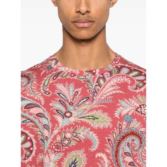 Etro ETRO Men T-Shirts AK928 MRMA0002 X0865 PINK Size US XXL / EU 58 / 5 - 3 Thumbnail