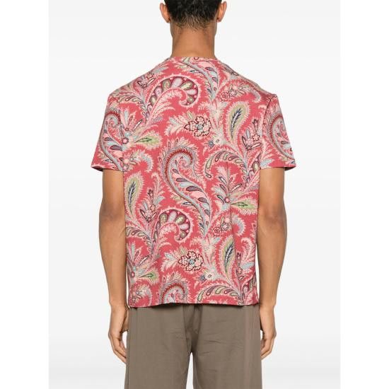 Etro ETRO Men T-Shirts AK928 MRMA0002 X0865 PINK Size US XXL / EU 58 / 5 - 4 Thumbnail