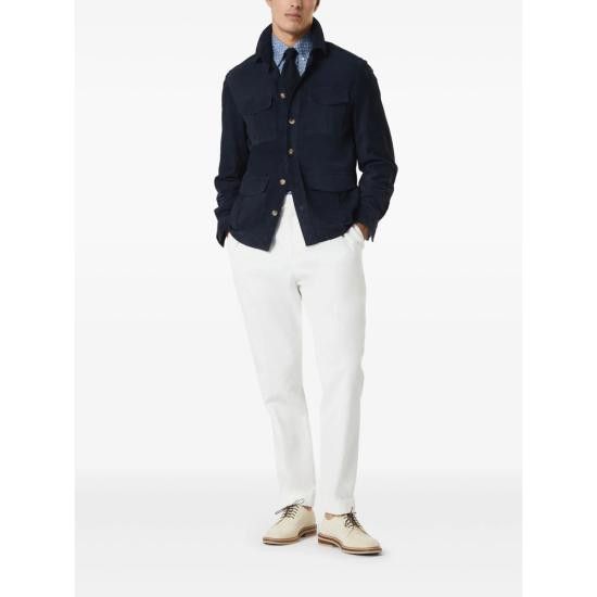 Brunello Cucinelli BRUNELLO CUCINELLI Men Long Tops MM6940038 C004 BLUE Size US M / EU 48-50 / 2 - 6 Thumbnail