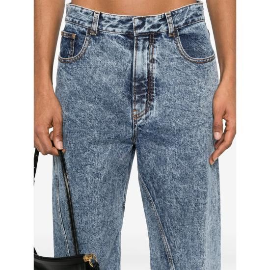 Alaia ALAIA Women Denim Pants AA9P1161T535A 524 BLUE Size 27" / US 4 / IT 40 - 5 Thumbnail