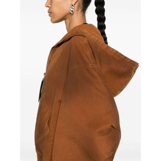 The Attico THE ATTICO Women Jackets 248WCB66 D088 730 BROWN Size S / US 4 / IT 40 - 4 Thumbnail