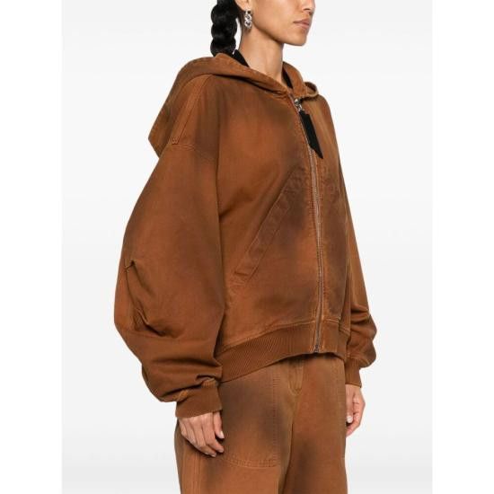 The Attico THE ATTICO Women Jackets 248WCB66 D088 730 BROWN Size S / US 4 / IT 40 - 3 Thumbnail