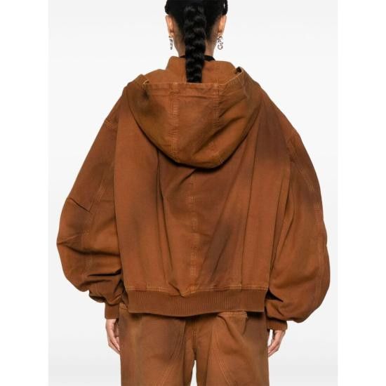 The Attico THE ATTICO Women Jackets 248WCB66 D088 730 BROWN Size S / US 4 / IT 40 - 2 Thumbnail