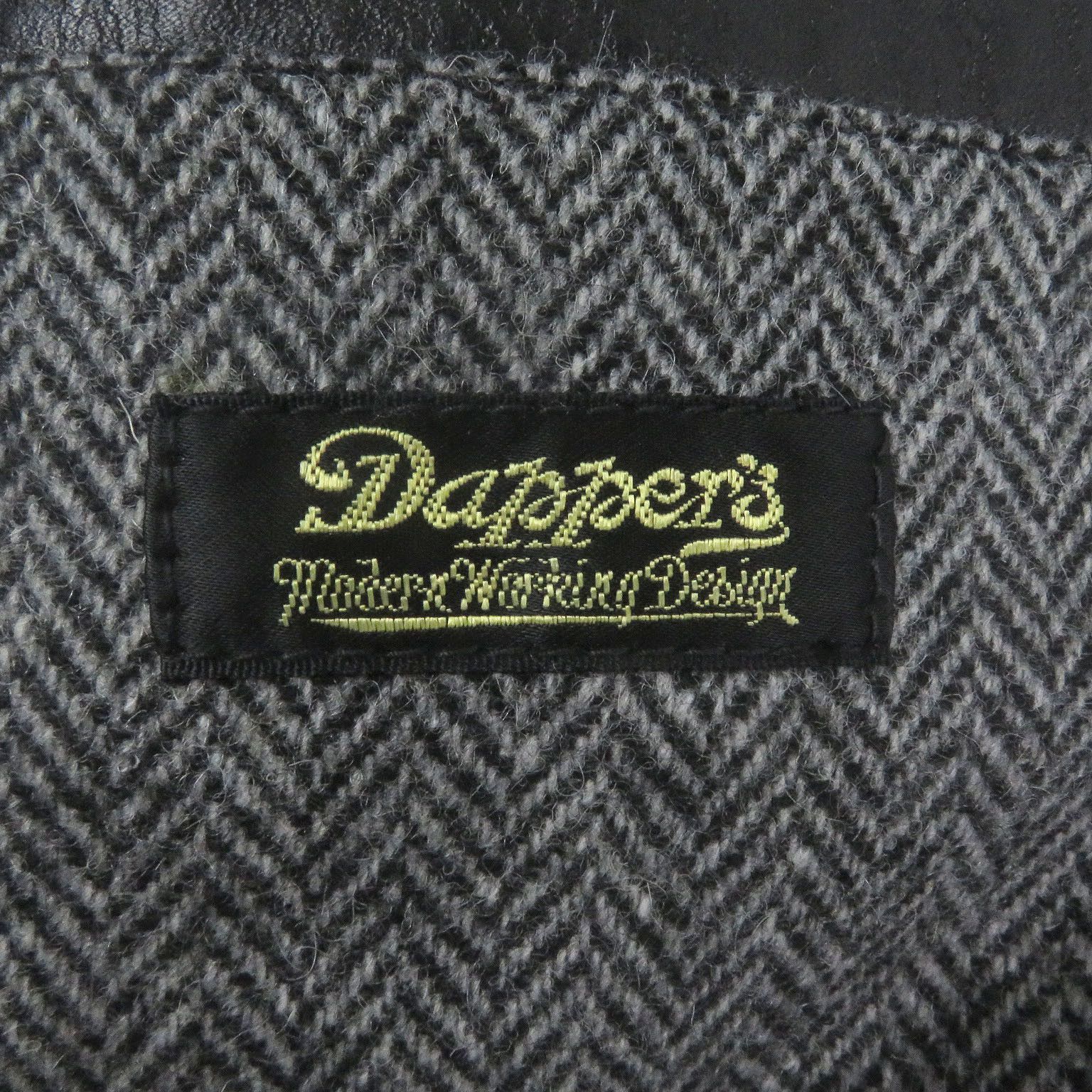 Other Other Dappers 1141 Shawl Collar Grizzly Jacket Horsehide Mouton Jacket Leather Outerwear 1141 Size ONE SIZE - 7 Thumbnail