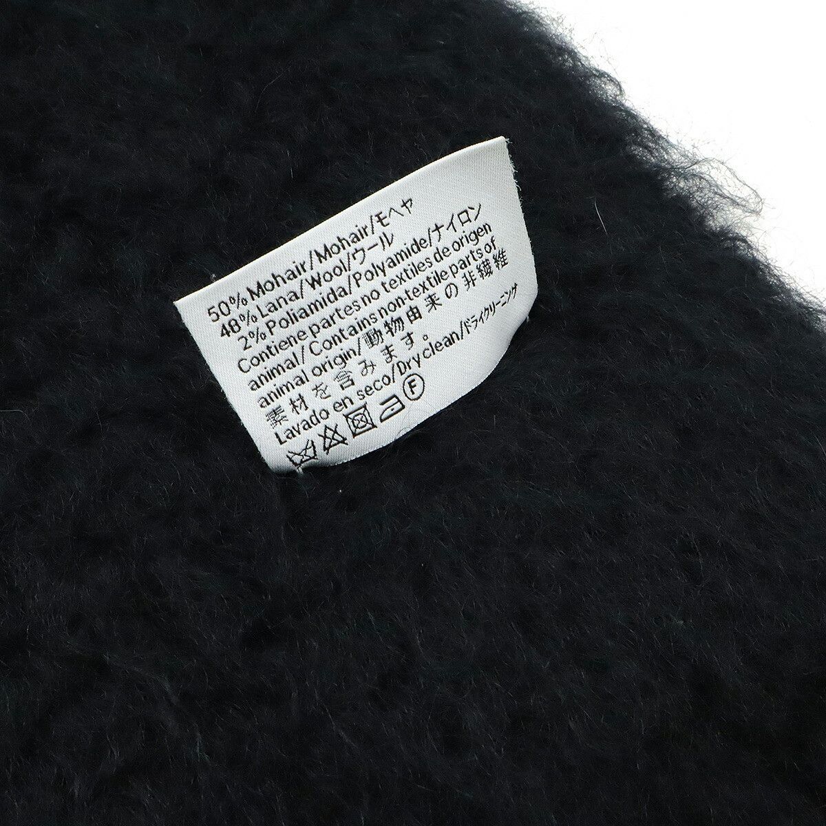 Loewe Loewe Loewe Anagram Mohair Wool Nylon Scarf Natural Material Scarf Size ONE SIZE - 5 Thumbnail