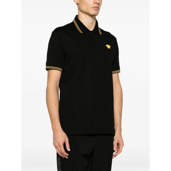 Versace VERSACE Men Polo Shirts 1A09860 1013910 1B000 BLACK Size US M / EU 48-50 / 2 - 3 Thumbnail