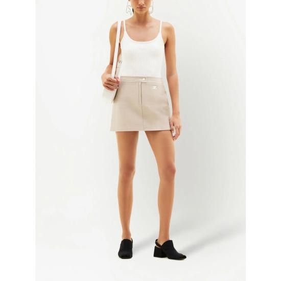 Courreges COURREGES Women Tops PERMDE012FI 0001 0001 WHITE Size M / US 6-8 / IT 42-44 - 4 Thumbnail