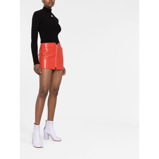 Courreges COURREGES Women Jackets PERMPU022FI 0001 9999 BLACK Size S / US 4 / IT 40 - 4 Thumbnail