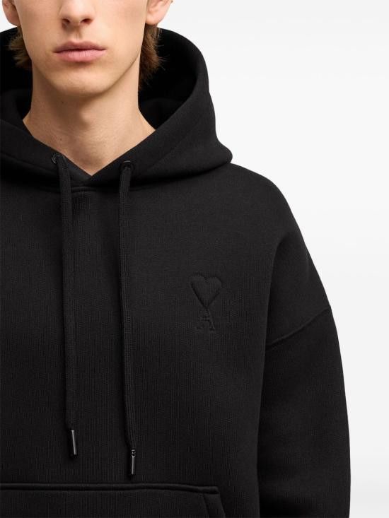 AMI AMI Men Hoodies USW227 749001 Black Size US S / EU 44-46 / 1 - 5 Thumbnail