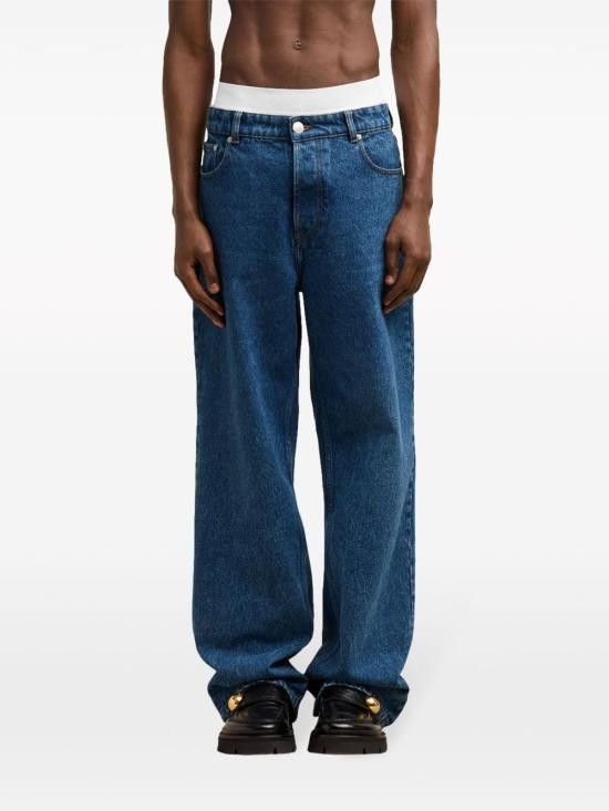 AMI AMI Men Denim Pants HTR450 DE0031480 Blue Size US 33 - 3 Thumbnail
