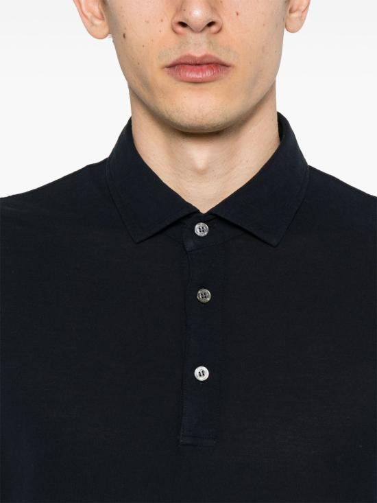 Drumohr DRUMOHR Men T-Shirts DTJ202B 792 Blue Size US M / EU 48-50 / 2 - 2 Thumbnail