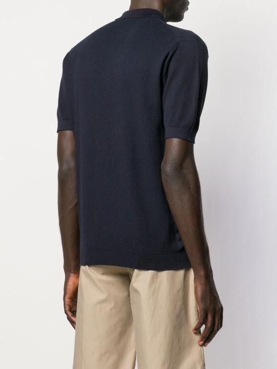 John Smedley JOHN SMEDLEY Men T-Shirts ROTH FRENCHNAVY Blue Size US M / EU 48-50 / 2 - 4 Thumbnail