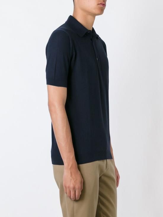 John Smedley JOHN SMEDLEY Men T-Shirts ROTH NAVY Blue Size US XXL / EU 58 / 5 - 3 Thumbnail