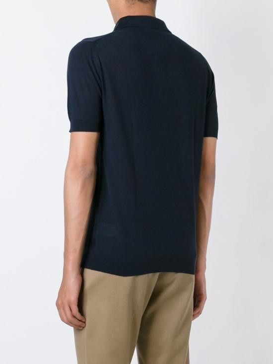 John Smedley JOHN SMEDLEY Men T-Shirts ROTH NAVY Blue Size US XXL / EU 58 / 5 - 4 Thumbnail