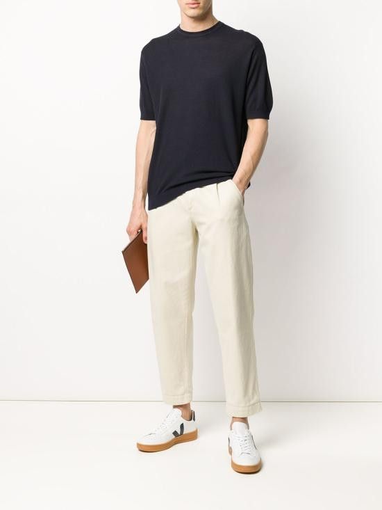 John Smedley JOHN SMEDLEY Men T-Shirts PARK NAVY Blue Size US L / EU 52-54 / 3 - 5 Thumbnail